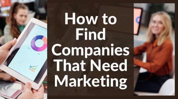 how to find companies that need marketing