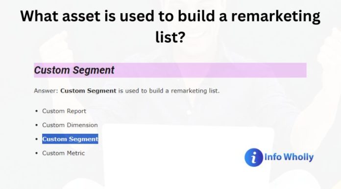What asset is used to build a remarketing list